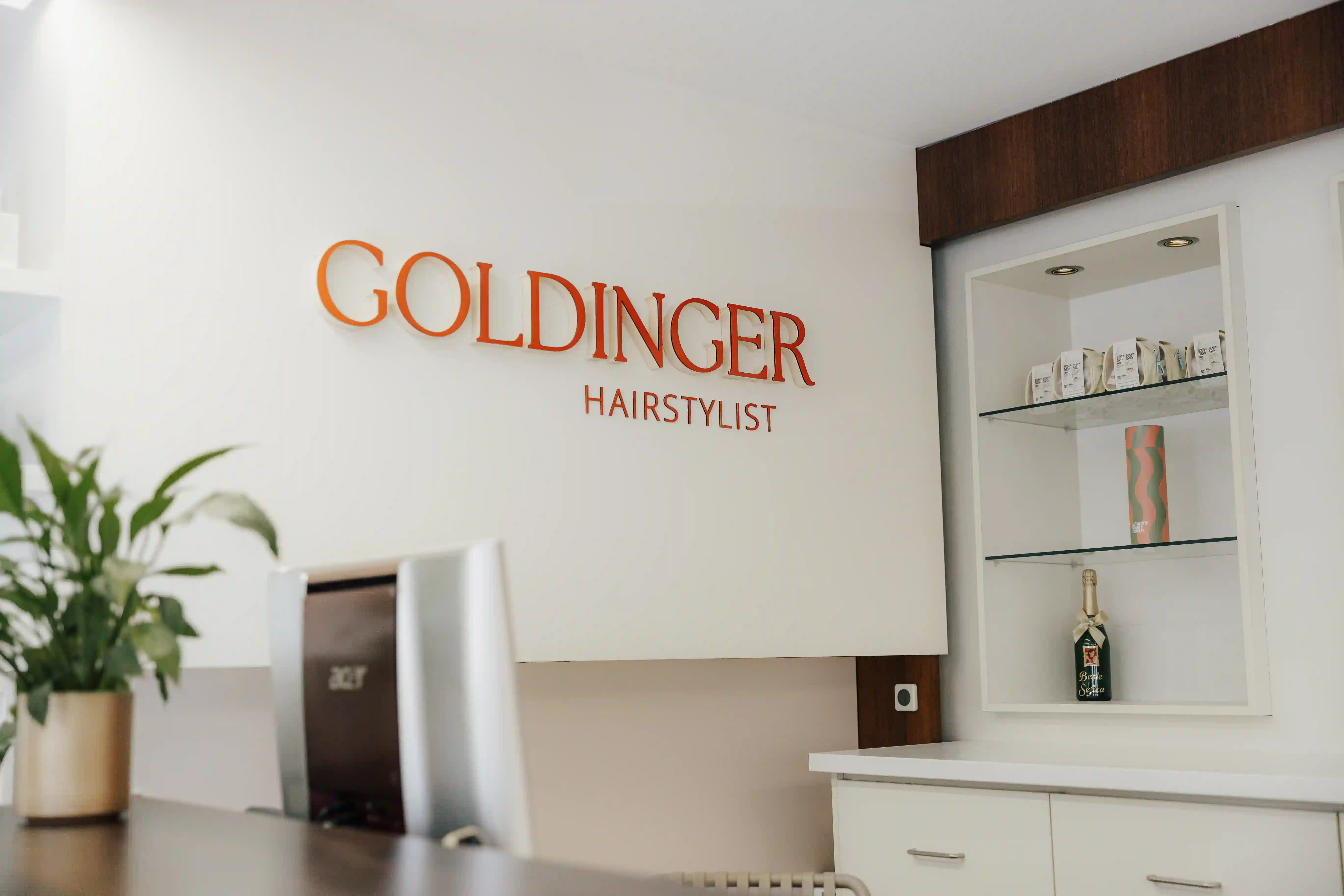 Empfang Rezeption Goldinger Hairstylist Wien